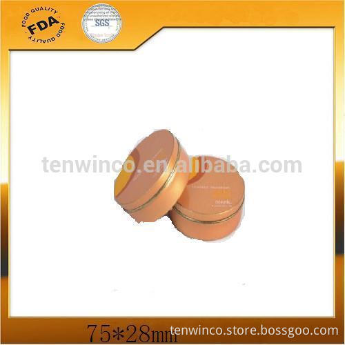 Round Mint Tin Packaging Face cream hand cream tin box
